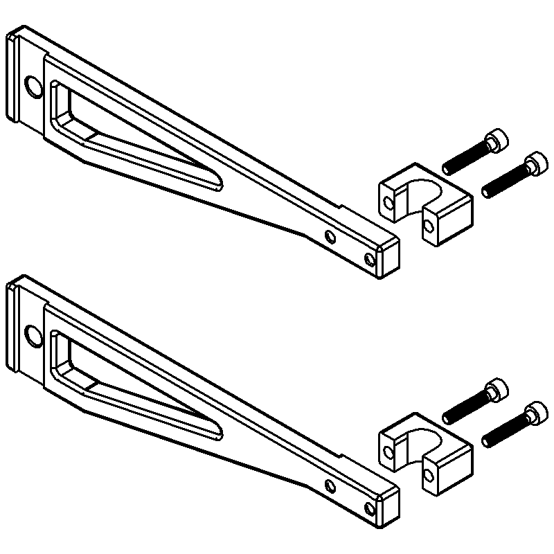 Engine Support Mounting Bracket (Rack to Vertical Rod) - Equipment Defender