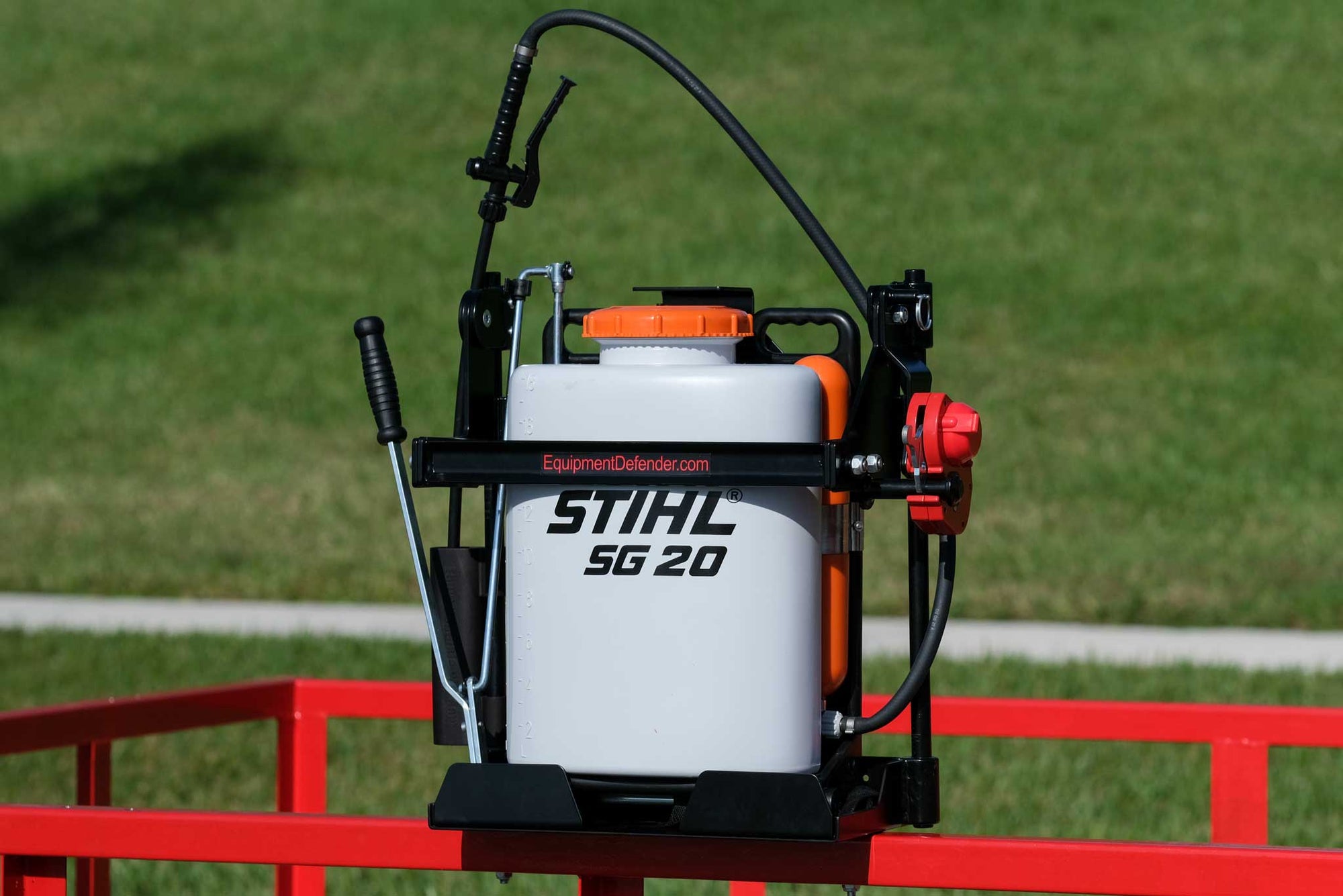 garden sprayer holder Backpack Sprayer Rack for Landscape Trailers Open and Enclosed