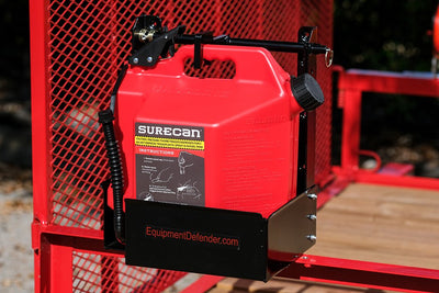 Fits Open And Enclosed Trailers - SureCan 5 Gal Gas Can Rack