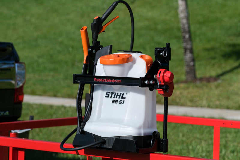 Backpack Sprayer Rack for Landscape Trailers Open and Enclosed ...