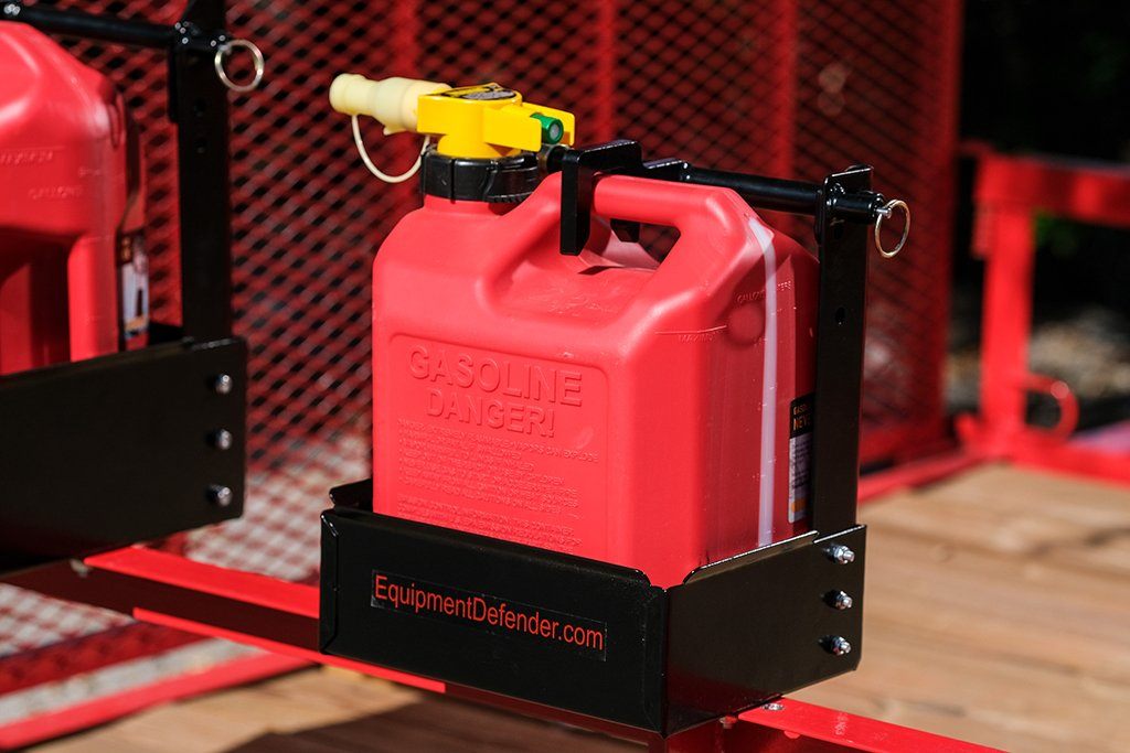 2.5 Gallon No-Spill Gas Can Rack