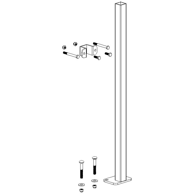 Trimmer Rack Mounting Post